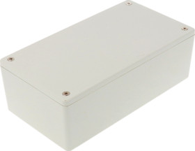ABS enclosure, (L x W x H) 152 x 81 x 46 mm, light gray (RAL 7035), IP54, 1591XXDGY