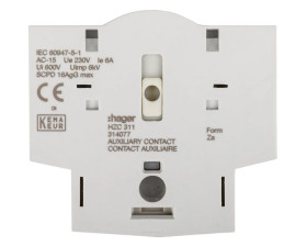 Styk pomocniczy 1Z 1R montaż boczny HZC311