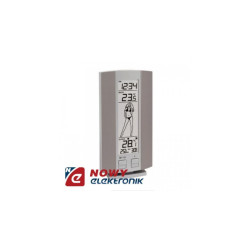 Termometr bezp. WS9750I + zegar DCF/