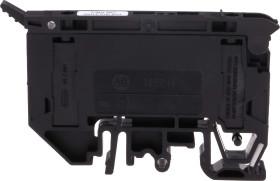 Kostka zaciskowa na szynie DIN Allen Bradley poziomy: Pojedynczy 30 → 12AWGŚruba 1492-H 15A