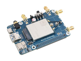 Waveshare Raspberry Pi LTE Cat 6 Communication HAT, LTE-A Global Multi-band, GNSS Positioning, comes with EM060K-GL Module
