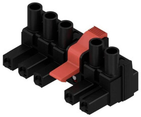 Weidmüller 2629850000 Obudowa złącza pin żeńskiego na kabel BLZ 7.62IT/05/180MSF3 SN BK BX, piny: 4, 50 szt.