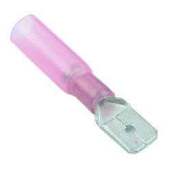 Red Heatshrink 6.3mm Male Crimp Connector