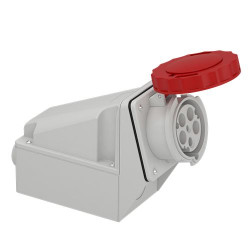 Złącze przemysłowe - zasilające 125A Gniazdo 690 V AC 2P Schneider Electric Czerwony Montaż ścienny IP67