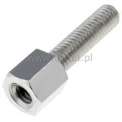 UU5 07 tulejka dystans. metal gwint calowy