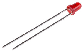 LED, THT, czerwona, 2-Pin, 14 V, 60 °, Kingbright, Blinking