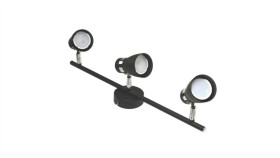 Lampa Spotlight Dez 3Xgu10 Czarna