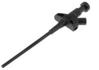 UM127.03B Chwytak plastikowy, cęgowy, czarny, długość 160mm, 5A, 50V