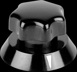 320.621 Knob, øA 19 mm, ød 6 mm, black