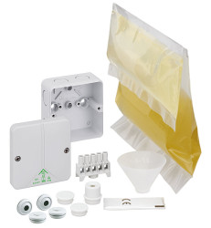 Puszka elektroinstalacyjna ścienna Poliwęglan 82 x 82 x 52mm Szary IP68 Günther Spelsberg