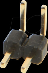 946-12-002-00 Pin header RM 2.54mm, angled, 1-row, 2-pin