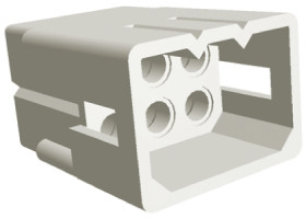 Obudowa złącza 6-pinowe 2-rzędowe raster: 5.03mm TE Connectivity Męski .093 Commercial Złącze Centerline z gniazdem i