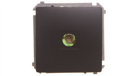 Simon Basic Gniazdo Antenowe Pojedyncze Końcowe Grafit Matowy Bmak3.01/28