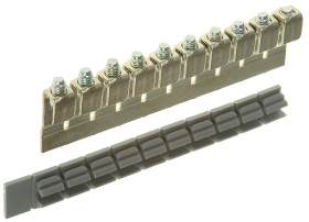 Szyna zworki Szyna zworki Entrelec Bloki zaciskowe do montażu na szynie DIN