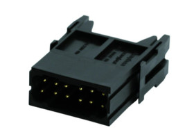 Moduł złączy dużej mocy 12-pinowe Amphenol Industrial 10A Męski