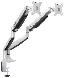 SpeaKa Professional Uchwyt do monitora SP-MM-930 2 Wyświetlacz 33,0 cm (13") - 81,3 cm (32") srebrny Przenośny, Uchylny,