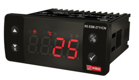 Regulator temperatury wł./wył. RS PRO Uz: 24 V wyjście Przekaźnik 1-wyjściowy-wyjściowy wejście NTC 77 x 35mm 0