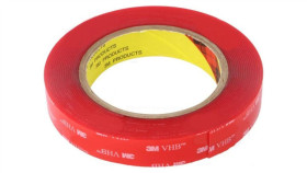 3M 4910 19Mm 5.5M Taśma: Mocująca W: 19Mm L: 5,5M Thk: 1000Um Akrylowy Ul-746C