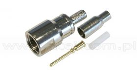 Wtyk FME zaciskany na przewód RG174