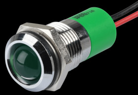 Q14P3CXXG24E Indicator LED, 24 V DC, 14 mm, wired, green/BrC