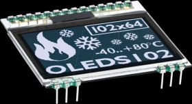 EA OLEDS102-6LWA Graphic OLED, 102x64, 1.7 inch, white