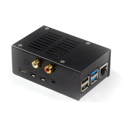 HiFiBerry DAC+/ADC Raspberry Pi 4 Steel Case V2 - Black [Discontinued]