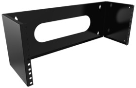 Wall mount, steel, (W x H x D) 492 x 181 x 152 mm, 4 U, black, RB-WR4