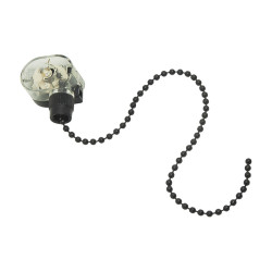 przełącznik pociągany z łańcuszkiem grafitowy, SPST, ON-OFF