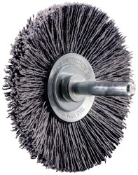 PFERD TOOLS Szczotka stożkowa niesplątana KBU Ø 70x10mm trzpień Ø 6 mm włókno SiC Ø 0,55 mm ziarno 120 szczotka tylna KB