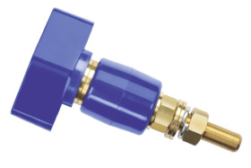 Wtyk montażowy, Niebieski, 200A, M12 x 1, izolacja: Tak, 1kV 4mm