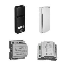 Zestaw domofonowy AS-101A Zamel dla 1 lok. 2-przew.