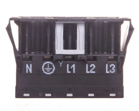 Gniazdo 5-torowe 400V 25A czarne z mocowaniem zatrzaskowym 770-705 WINSTA /50szt./