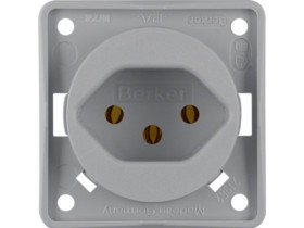 Integro Flow Gniazdo z uziemieniem "Szwajcaria" typ 13 szary 962492506 HAGER