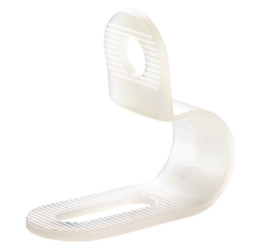 Cable clamp, max. bundle Ø 6.4 mm, PA, transparent, (L x W) 23.5 x 13 mm, BYB-5-12H0024