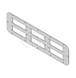 Płyta kołnierzowa FP-AX/AE 534|149-6, z 6 otworami 36x112 mm poziomo, 43848