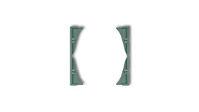 Mini Ramka Pośrednia Do Gniazd Podwójnych Szmaragdowa 51Mrp-2