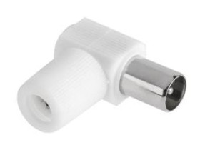 Wtyk TV antenowy, kątowy HQ