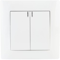 Łącznik podwójny z podświetleniem VCX WESA LC 04 Biały