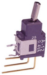 Przełącznik Wł.-(wł.) SPDT NKK Switches Płytka drukowana długość przełącznika 6.3mm