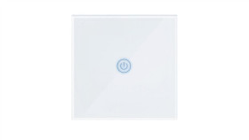 Smart Wyłącznik Światła Wifi Pojedynczy Biały Art Oem