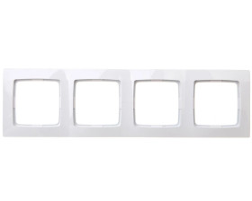 KARO Ramka poczwórna biała R-4S/00