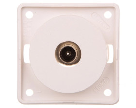 Berker Integro Gniazdo antenowe TV śnieżnobiały mat 945112512