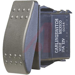 Przełącznik kołyskowy Wł.-wył. Nie 20 A SPST Czarny IP66, IP68 Carling Technologies