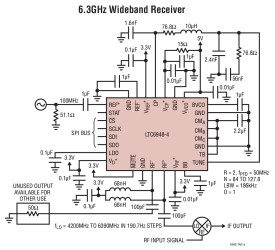 Ultralow Noise 0.37GHz to 6.39GHz Fractional-N Synthesizer with Integrated VCO