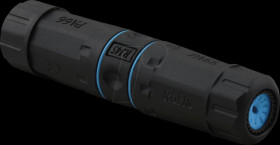 21993000 RJ45 coupling, shielded, Cat.6, outdoor, black