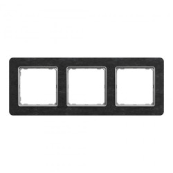 Ramka 3-krotna, łupek, efekt kamienia, Sedna Elements SDD391803