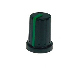 Gałka na potencjometr N-9 czarno-zielona