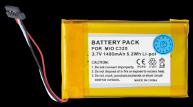 Navigation device battery, Mitac Mio, Li-Pol, 1100 mAh