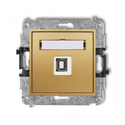 MINI Gniazdo pojedyncze USB-AB 2.0 złoty 29MGUSB-3