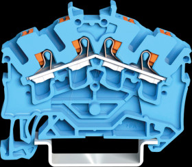 2202-6404 Durchgangsklemme, 4-Leiter, Ø 0,25 - 4 mm²